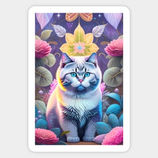 Radiant British Shorthair Kitty Sticker